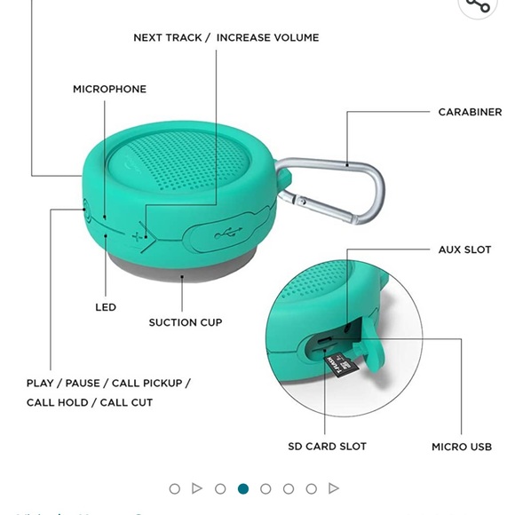 New Splash Wireless Bluetooth Speaker with Powerful HD Sound - Picture 3 of 6